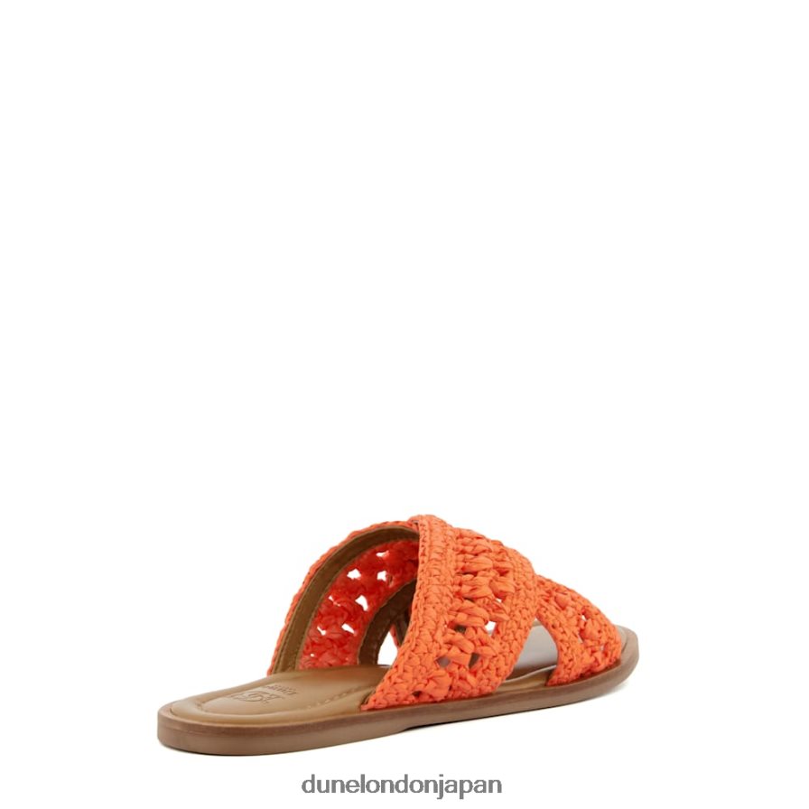 レベル かぎ針編みフラットサンダル オレンジ 女性 Dune London 4JB82R76