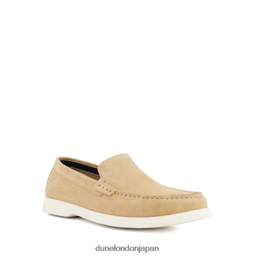 ブフトン カジュアルなスエードローファー 砂 男性 Dune London 4JB82R772
