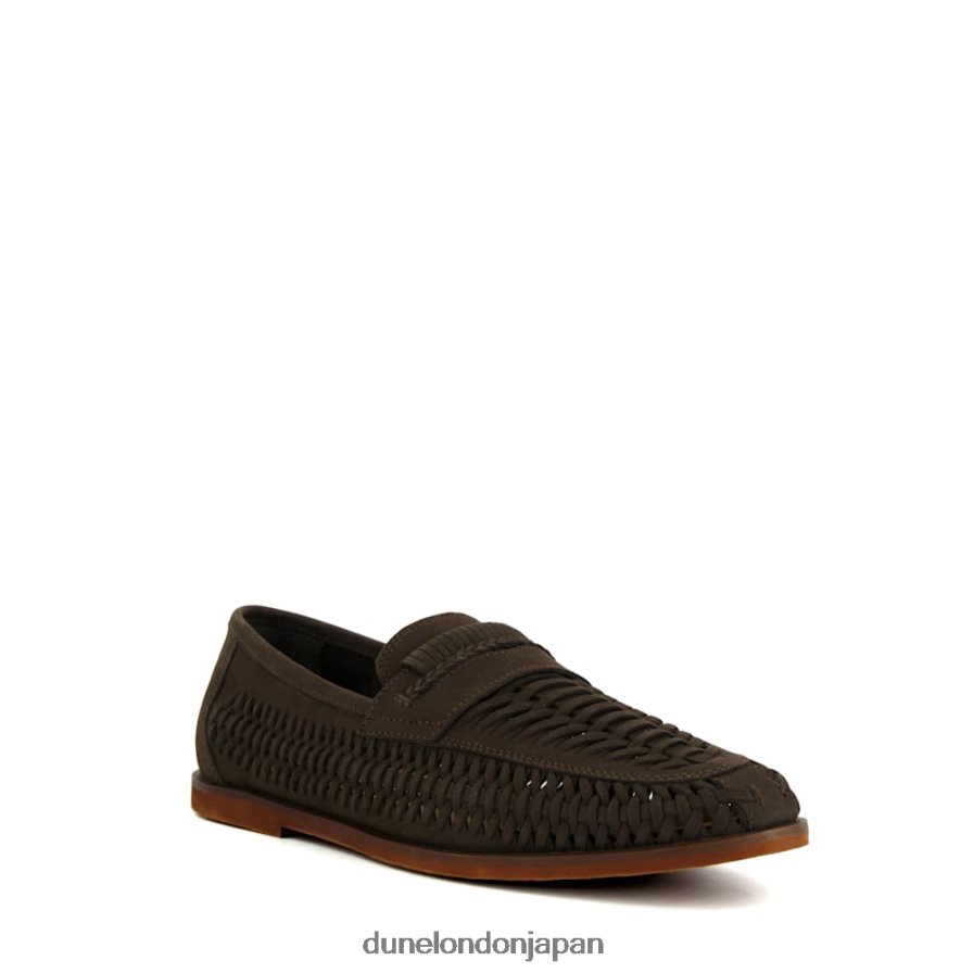 レンガ カジュアルなウーブンローファー 茶色 男性 Dune London 4JB82R776