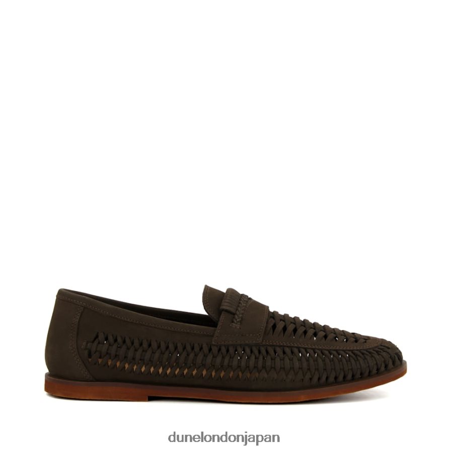 レンガ カジュアルなウーブンローファー 茶色 男性 Dune London 4JB82R776