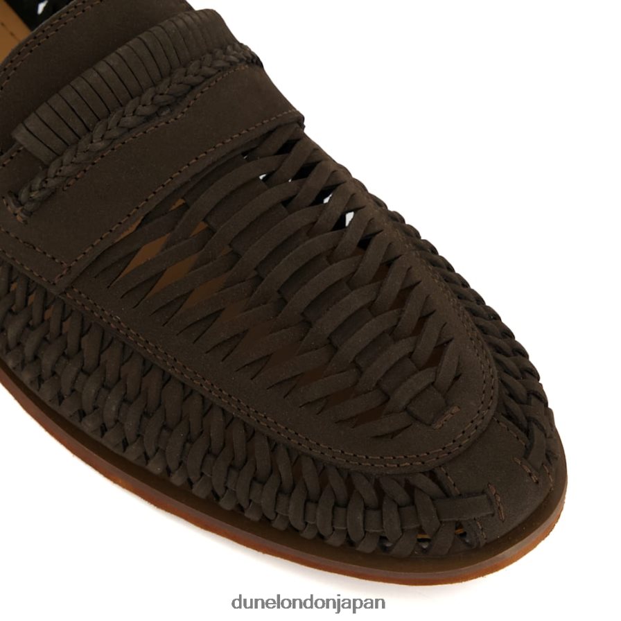 レンガ カジュアルなウーブンローファー 茶色 男性 Dune London 4JB82R776