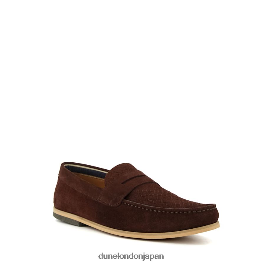 ビート サドルトリム ローファー 茶色 男性 Dune London 4JB82R780