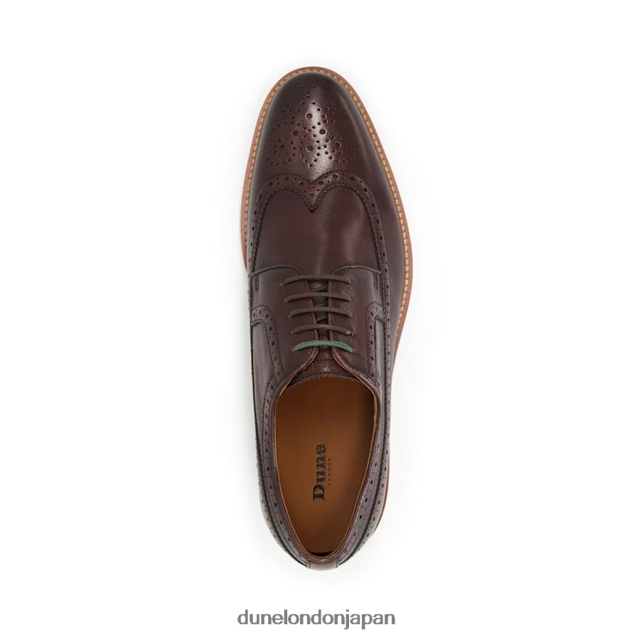 優れた ウィングチップブローグシューズ 茶色 男性 Dune London 4JB82R786