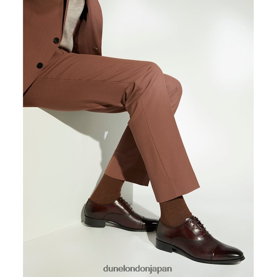 シート サフィアーノレザーオックスフォードシューズ ダークブラウン 男性 Dune London 4JB82R788