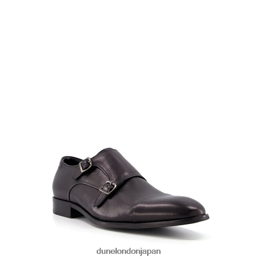 策士 ワイドフィットバックルレザーシューズ 黒 男性 Dune London 4JB82R792