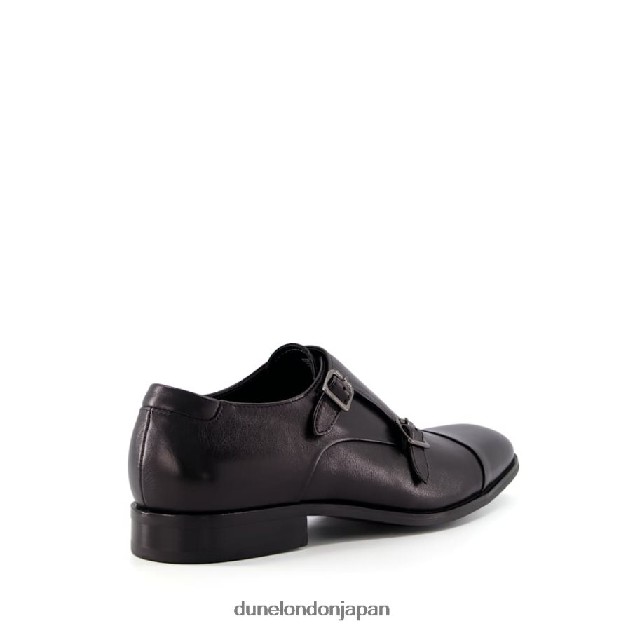 策士 ワイドフィットバックルレザーシューズ 黒 男性 Dune London 4JB82R792