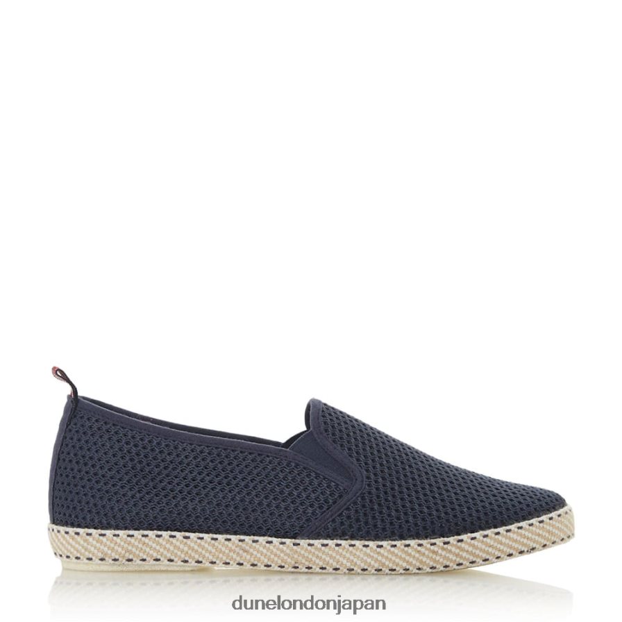 フィン メッシュエスパドリーユシューズ 海軍 男性 Dune London 4JB82R795