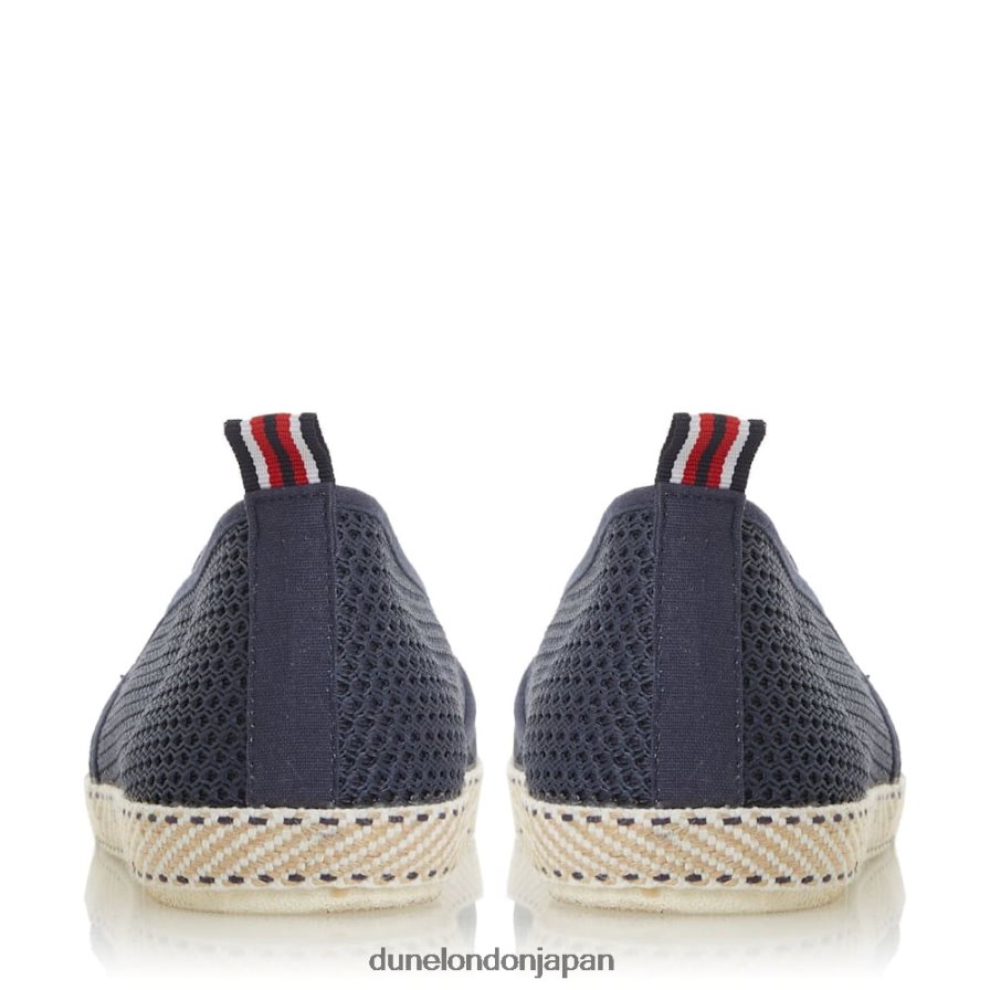 フィン メッシュエスパドリーユシューズ 海軍 男性 Dune London 4JB82R795