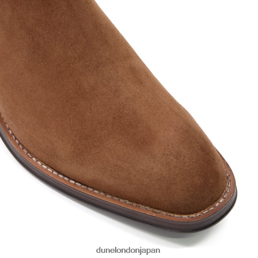 石工 スエード伸縮性チェルシーブーツ 茶色 男性 Dune London 4JB82R805