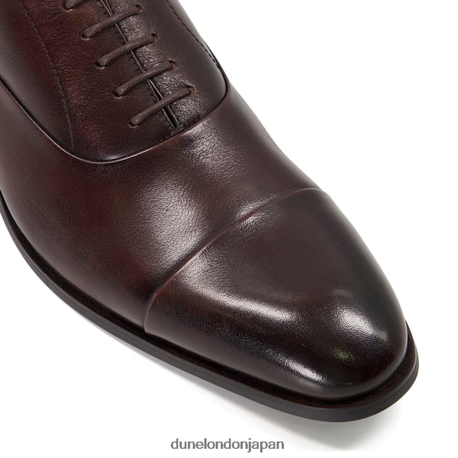 秘密 レースアップオックスフォードシューズ 茶色 男性 Dune London 4JB82R808