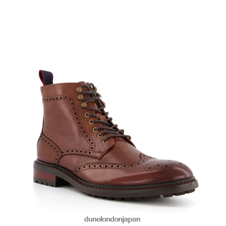 大佐 レースアップブローグブーツ 黄褐色 男性 Dune London 4JB82R809