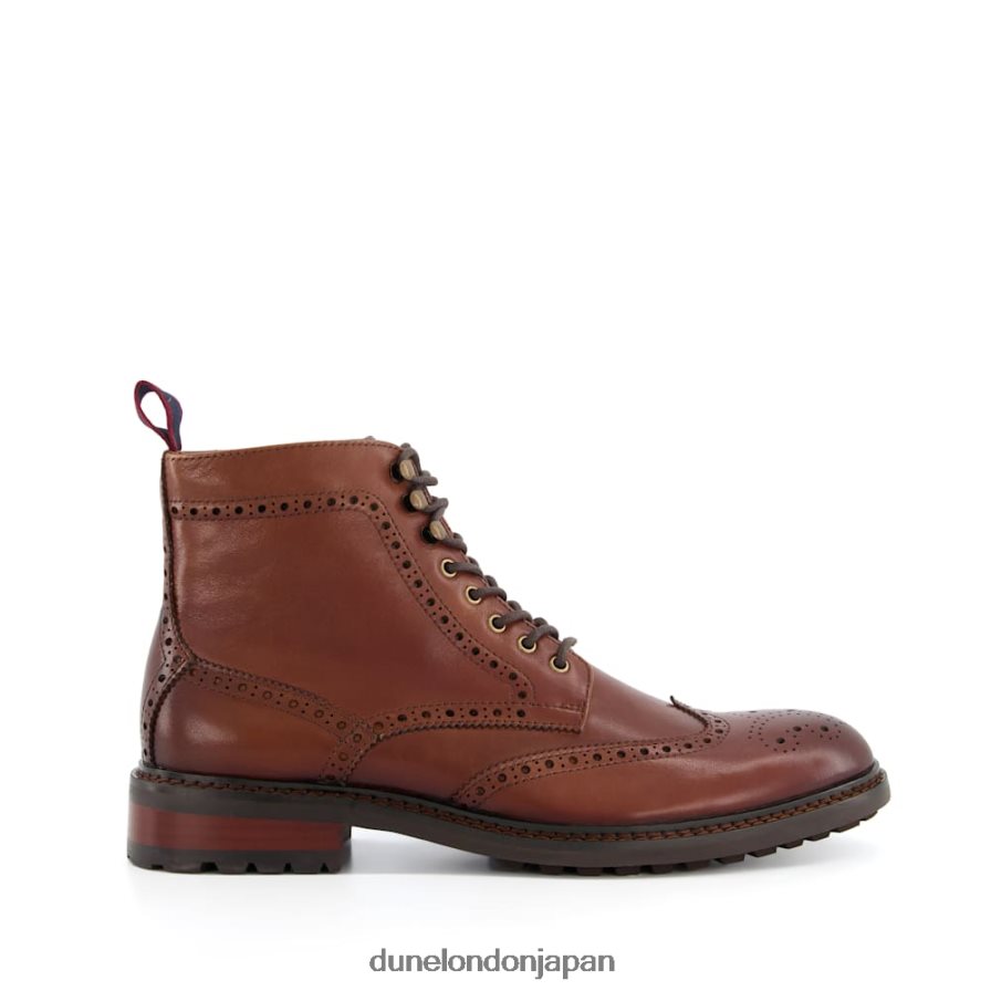 大佐 レースアップブローグブーツ 黄褐色 男性 Dune London 4JB82R809