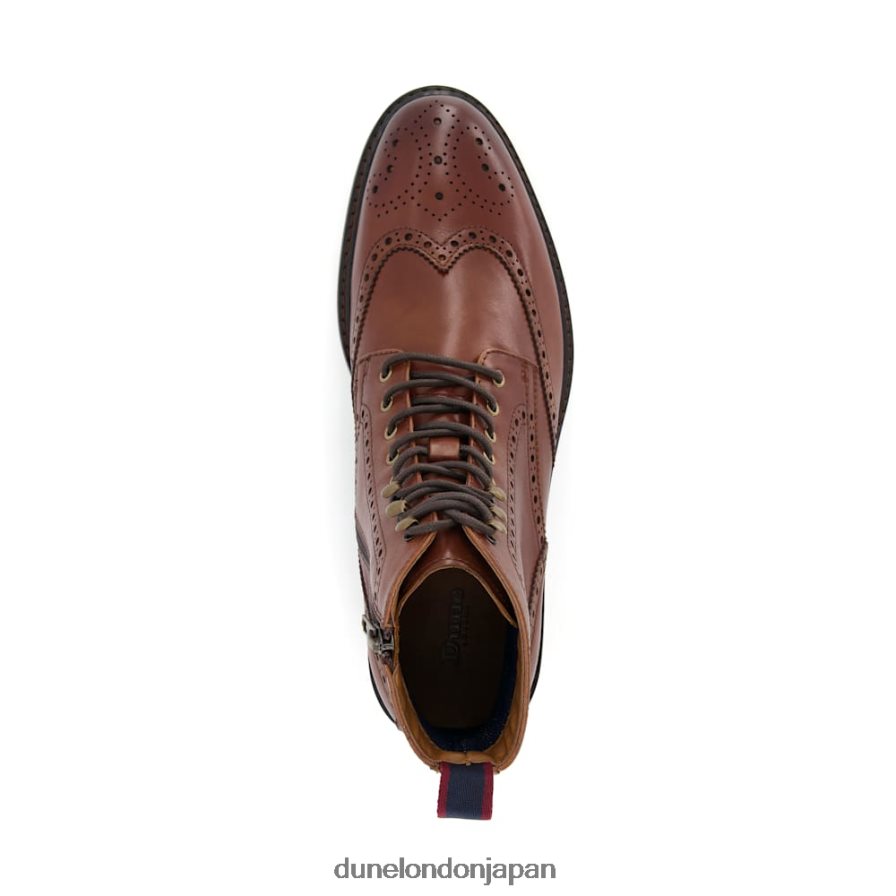 大佐 レースアップブローグブーツ 黄褐色 男性 Dune London 4JB82R809