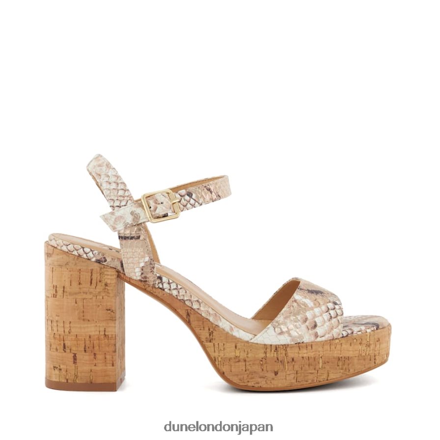 ジョディ コルクプラットフォームサンダル 自然 女性 Dune London 4JB82R80