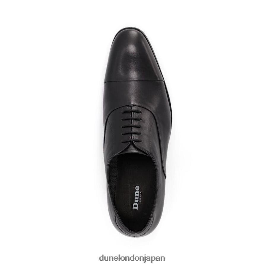 秘密 ワイドフィットレザーオックスフォードシューズ 黒 男性 Dune London 4JB82R815