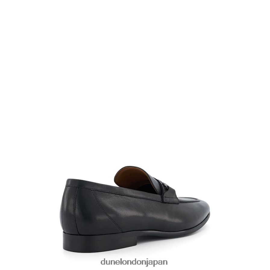 制裁 スナッフルトリム ローファー 黒 男性 Dune London 4JB82R835