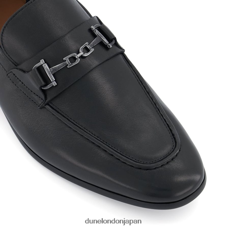 制裁 スナッフルトリム ローファー 黒 男性 Dune London 4JB82R835