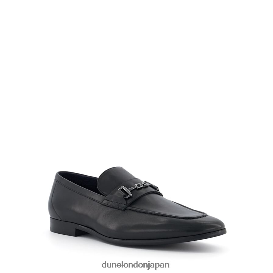 制裁 スナッフルトリム ローファー 黒 男性 Dune London 4JB82R835