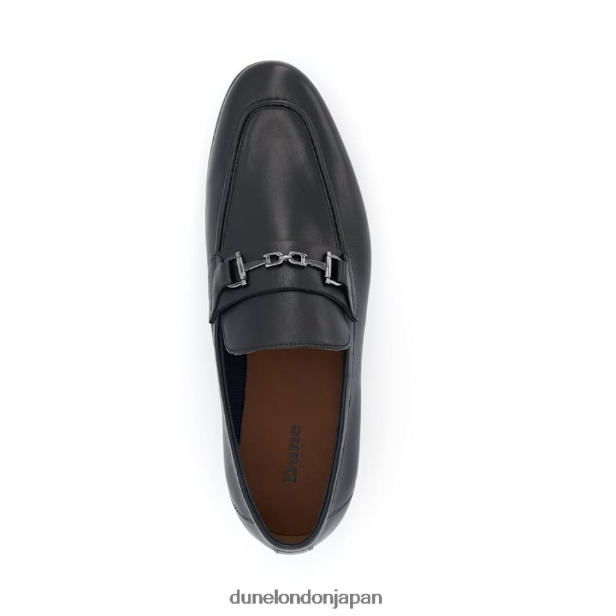 制裁 スナッフルトリム ローファー 黒 男性 Dune London 4JB82R835