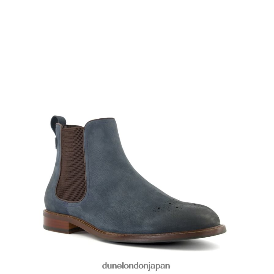 クリッカー 伸縮性のあるチェルシーブーツ 青 男性 Dune London 4JB82R839