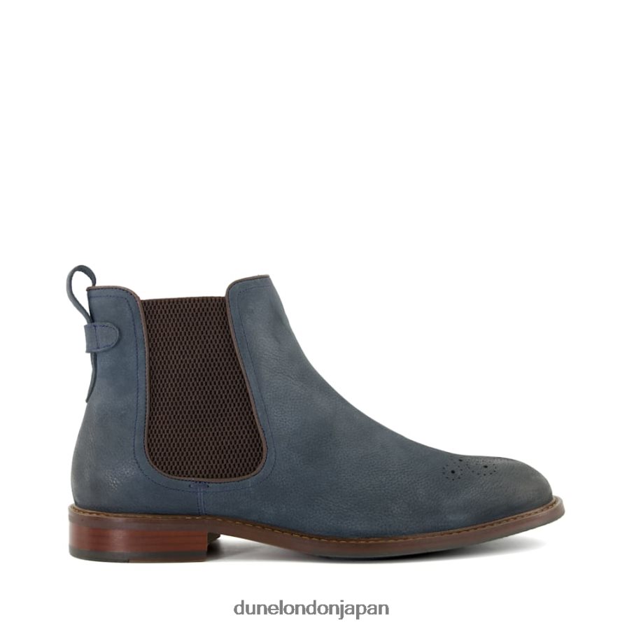 クリッカー 伸縮性のあるチェルシーブーツ 青 男性 Dune London 4JB82R839
