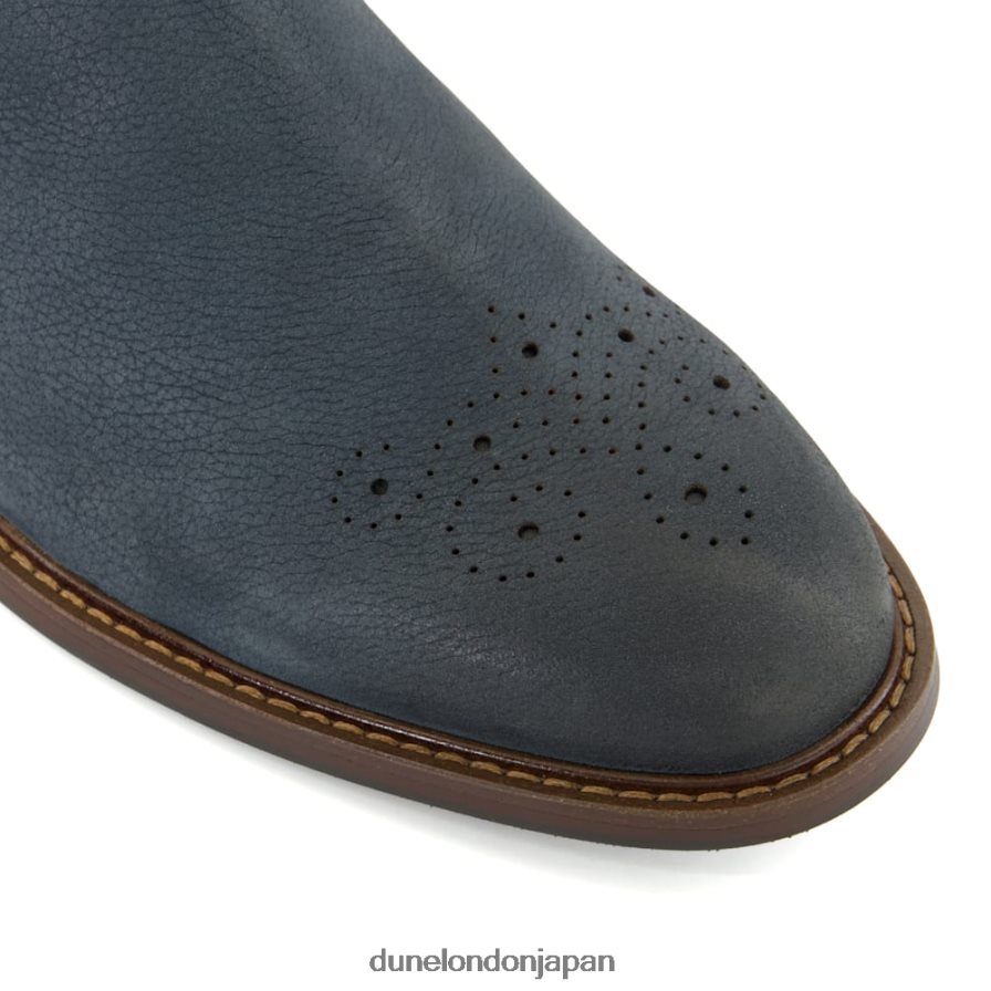 クリッカー 伸縮性のあるチェルシーブーツ 青 男性 Dune London 4JB82R839