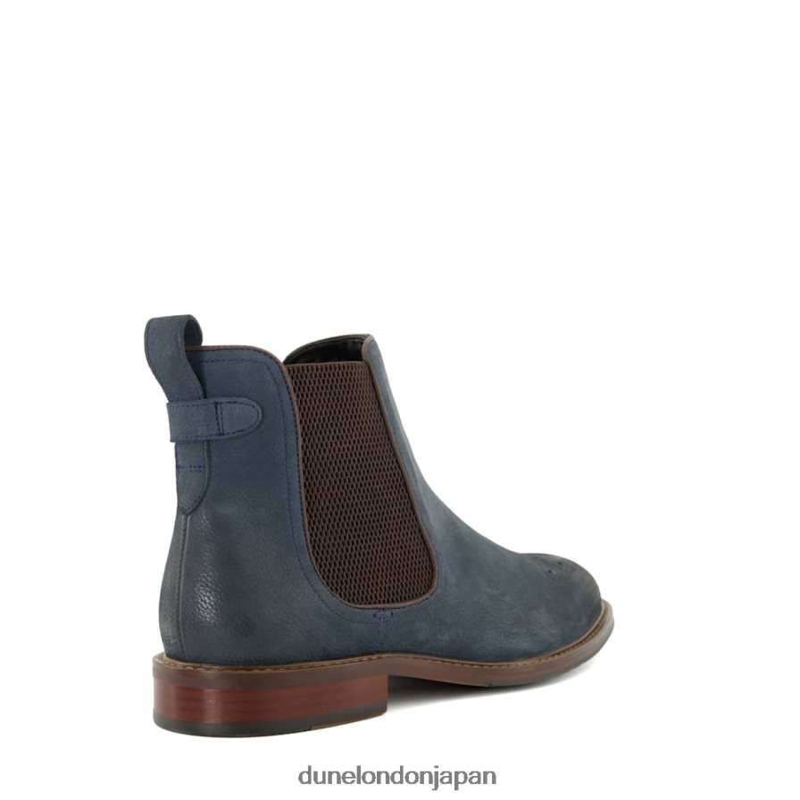 クリッカー 伸縮性のあるチェルシーブーツ 青 男性 Dune London 4JB82R839