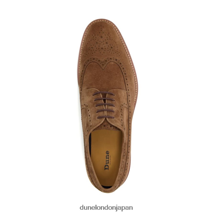優れた ウィングチップブローグシューズ 茶色 男性 Dune London 4JB82R841