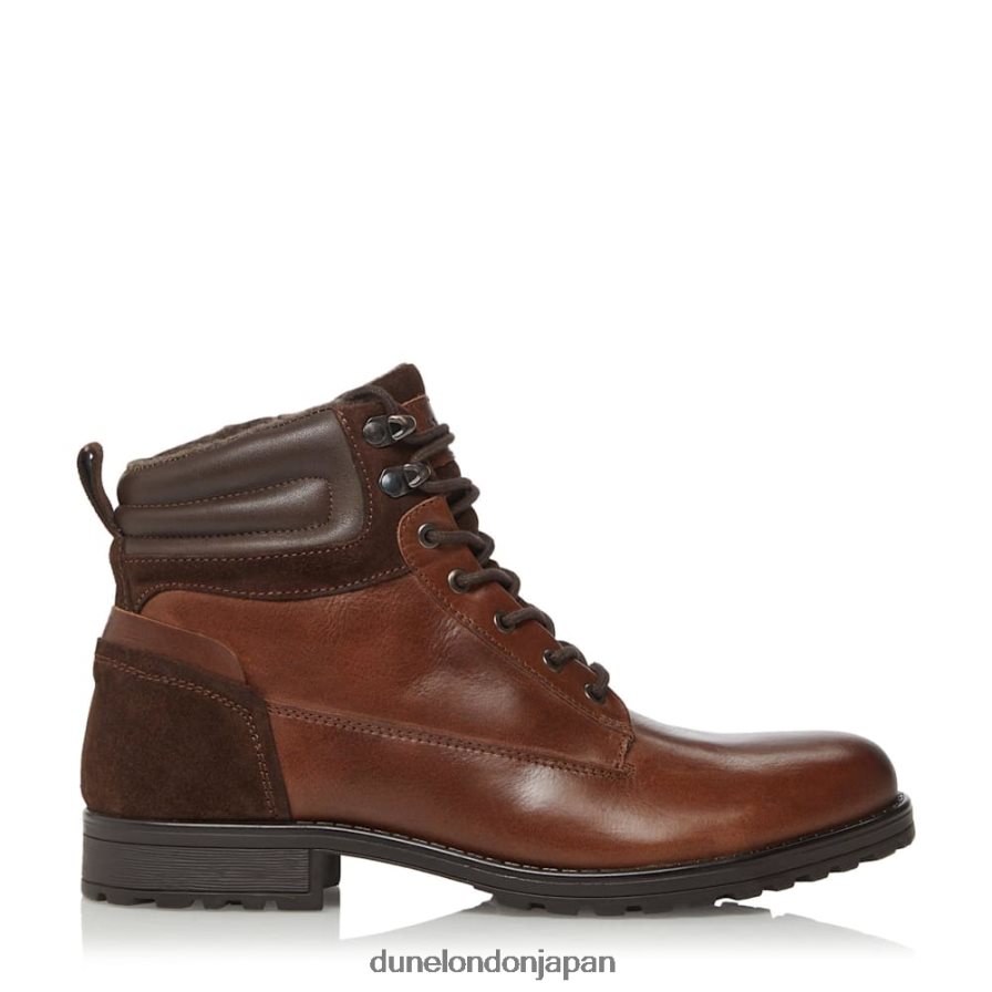カペッロ レースアップブーツ 茶色 男性 Dune London 4JB82R847