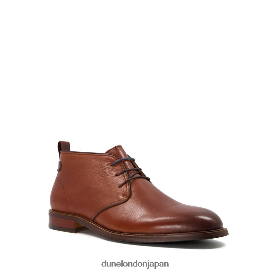 行進 レースアップチャッカブーツ 黄褐色 男性 Dune London 4JB82R854