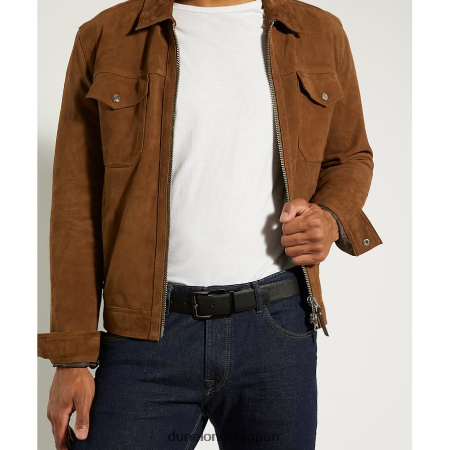 オプラス リバーシブルレザーベルト 黄褐色 男性 Dune London 4JB82R856
