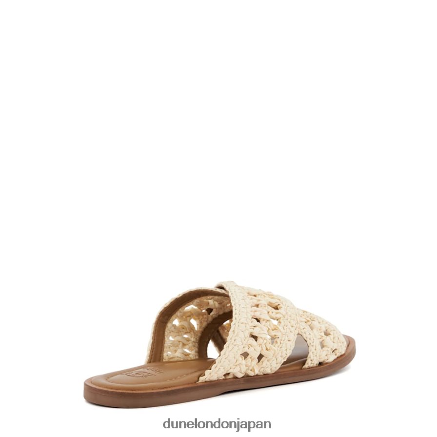 レベル かぎ針編みフラットサンダル 自然 女性 Dune London 4JB82R85
