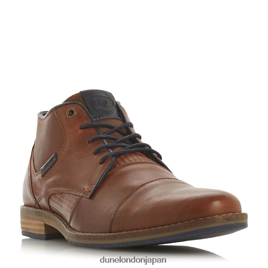 チグウェル レースアップチャッカブーツ 黄褐色 男性 Dune London 4JB82R869