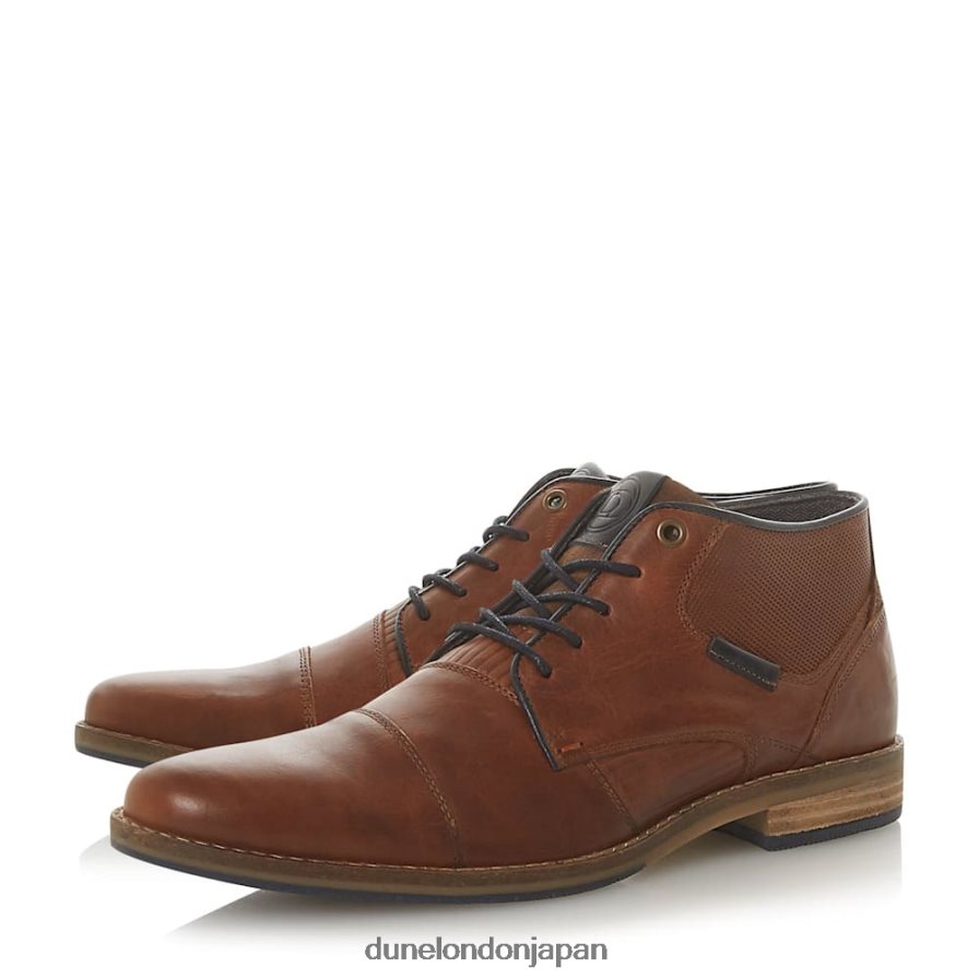 チグウェル レースアップチャッカブーツ 黄褐色 男性 Dune London 4JB82R869