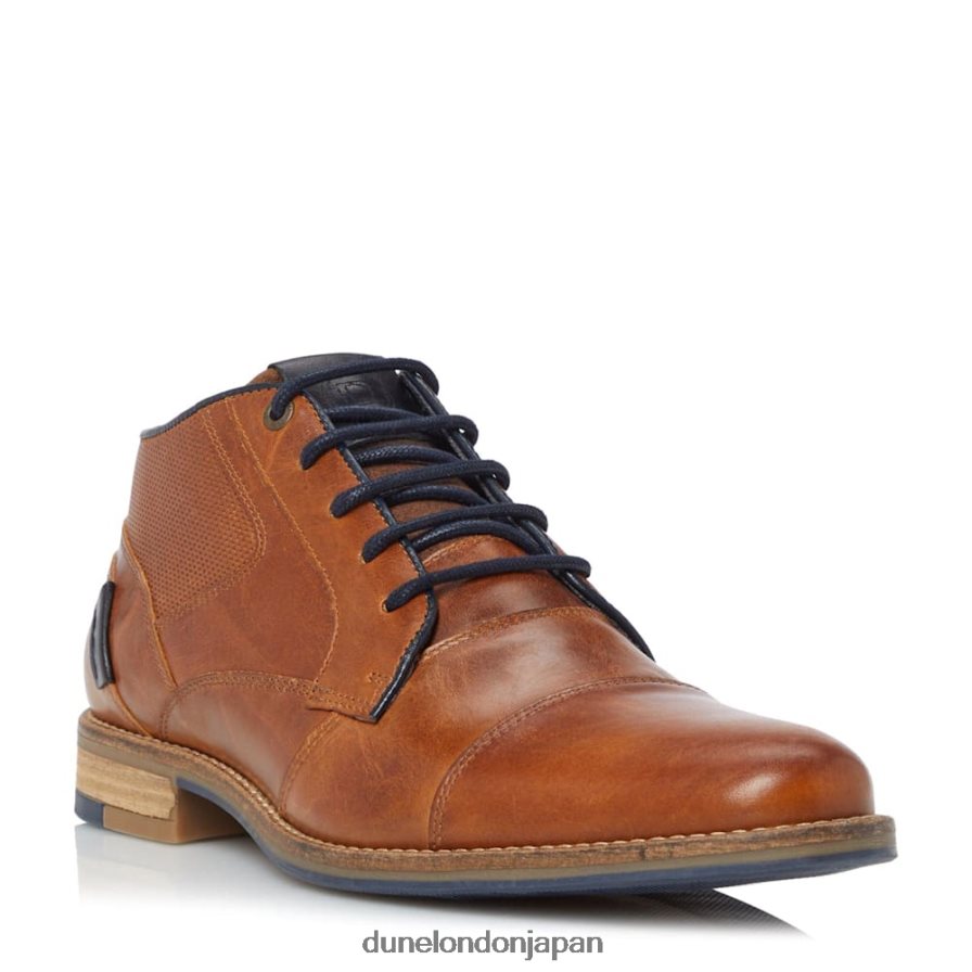 カールス レースアップアンクルブーツ 黄褐色 男性 Dune London 4JB82R870