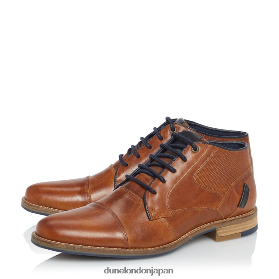 カールス レースアップアンクルブーツ 黄褐色 男性 Dune London 4JB82R870