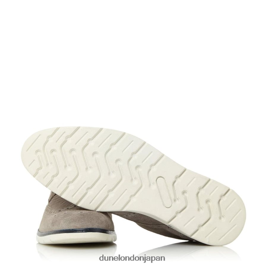 バリー レースアップブローグウェッジ グレー 男性 Dune London 4JB82R875
