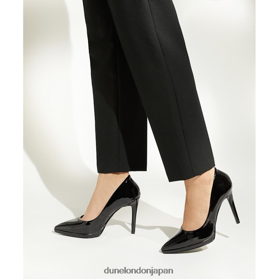 ベクスリー 先のとがったコートシューズ 黒 女性 Dune London 4JB82R87