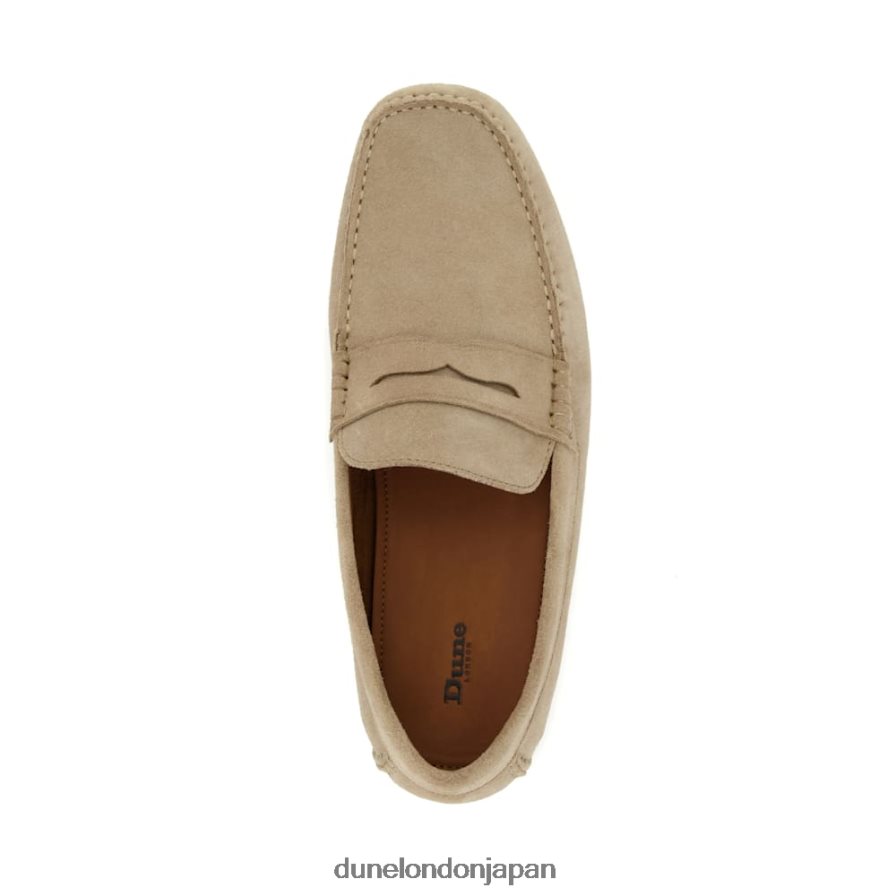 ブラッドレー スクエアトゥ モカシンローファー 砂 男性 Dune London 4JB82R883