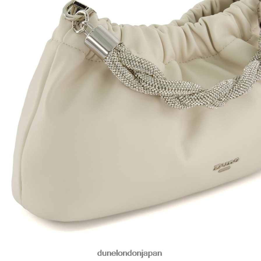大当たり ディアマンテ ディテール クラッチバッグ 生成り 女性 Dune London 4JB82R88