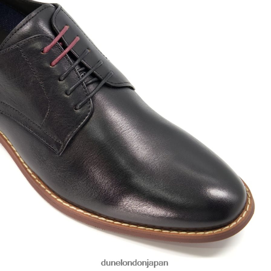 サフォーク レザースマートギブソンシューズ 黒 男性 Dune London 4JB82R891