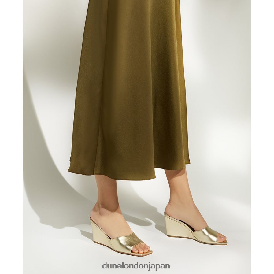 モーテル オープントゥウェッジミュール 金 女性 Dune London 4JB82R96