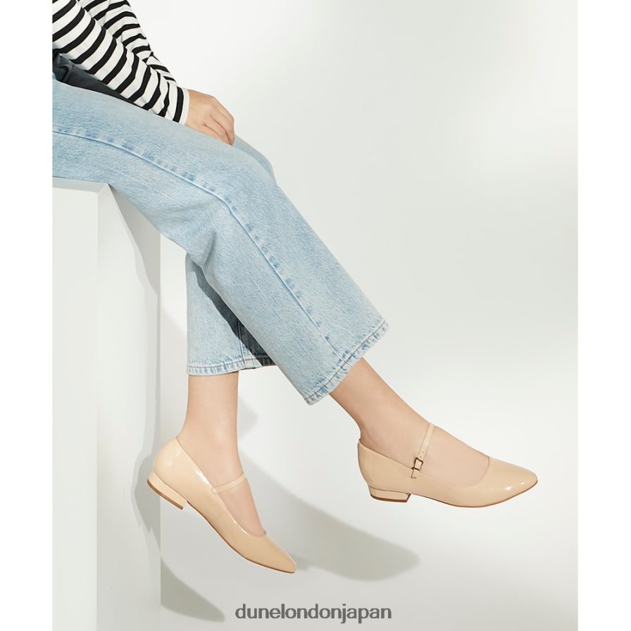 ヒッピー パテントレザー メリージェーン シューズ 赤面 女性 Dune London 4JB82R98