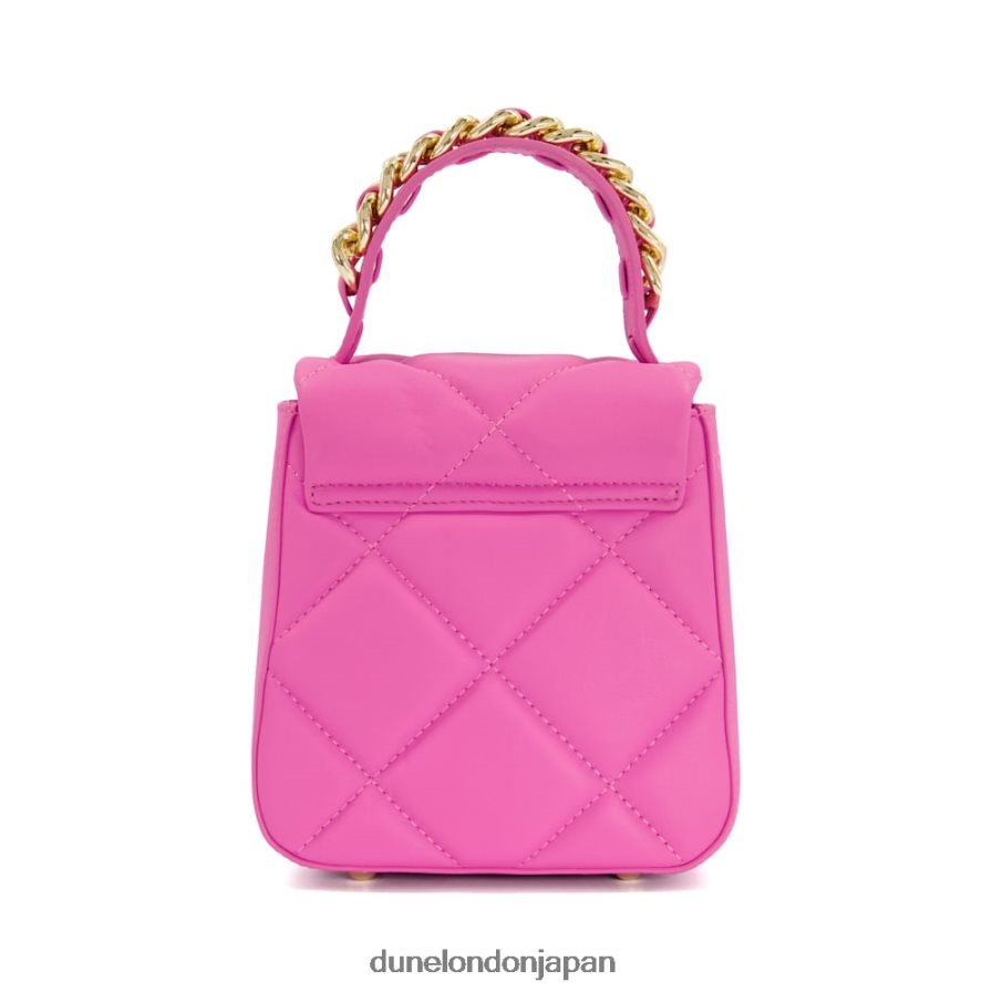 公爵夫人M スモールキルティングレザークロスボディバッグ ピンク 女性 Dune London 4JB82R210
